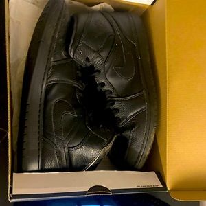 Jordan 1s Triple Black- Decent Condition open to an offer
